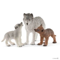 SCHLEICH - LOUVE AVEC DEUX PETITS #42472